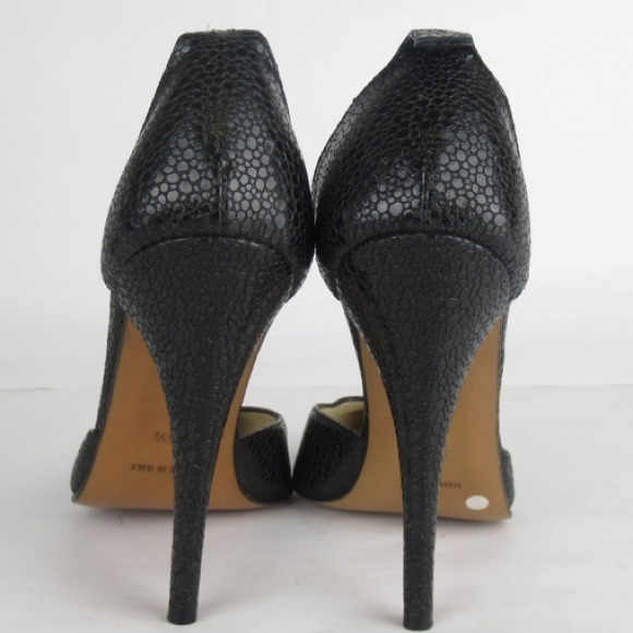 DIOR black shagrene STILLETO PUMPS $2800 size 36.5 - Picture 4 of 8